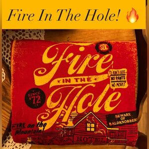 Silver Dollar City Fire in the Hole Ride Shirt XXL NWT Tultex Branson